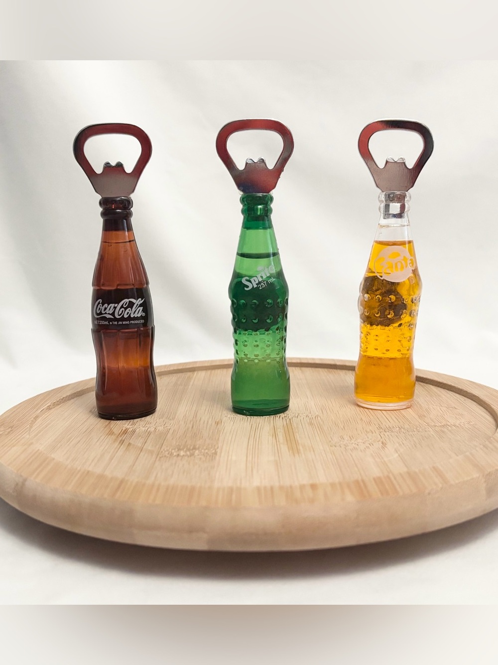 Soda Bottle Bottle Openers, Choice of ONE-Cola, Lemon/Lime or Orange-NIP